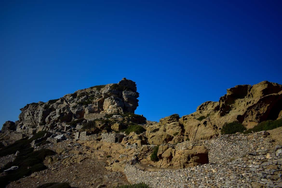 ancient rock fortress sitting on a hill