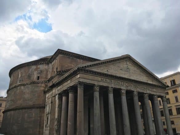 an old roman temple in rome