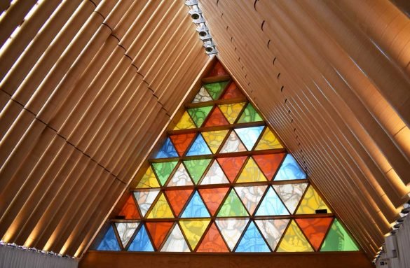 cathedral made from cardboard in christchurch