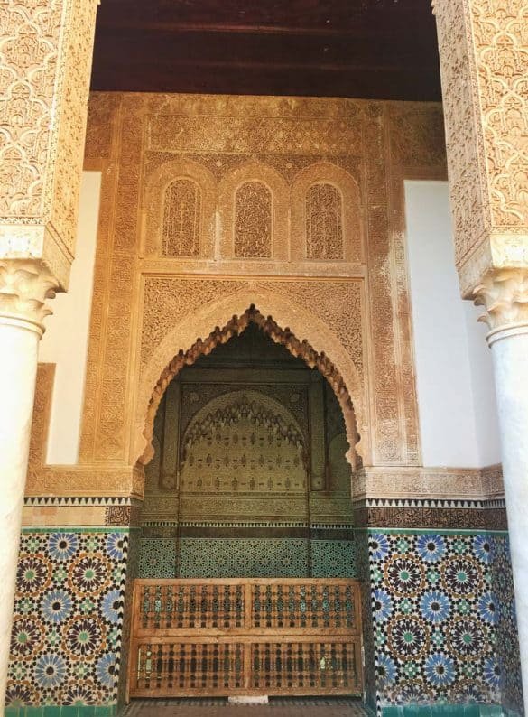 Arabic Architecture – Bahia Palace distinctive arabic architecture on a tomb