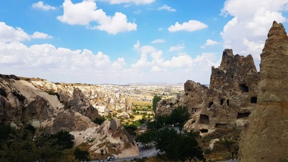 Goreme Open Air Museum – Cappadocia, Turkey view of fairy chimneys at Goreme Open Air Museum in Cappadocia