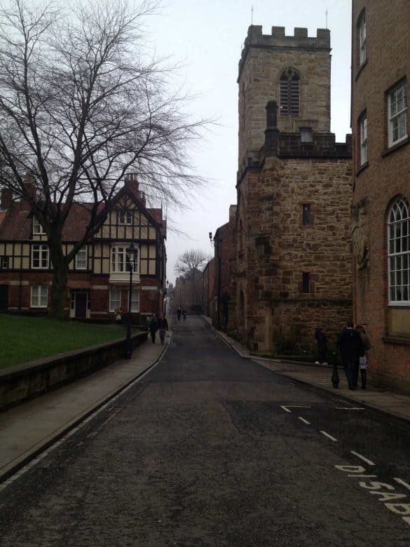 empty street at city of Durham