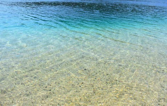 turquoise crystal water at Porto Koufo, Sithonia