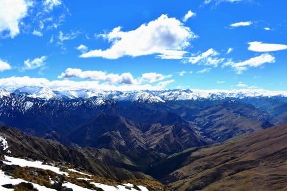 Southern Alps – New Zealand the view of southern alps with snow on their top